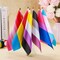 200 Pcs Rainbow Pride Flag Set Small Mini Gay Hand Held Pansexual Bisexual Trans Lesbian Flag Fade Resistant and Vivid Colors for Nonbinary Asexual LGBT Party Decorations, 5.5 x 8.3 Inch